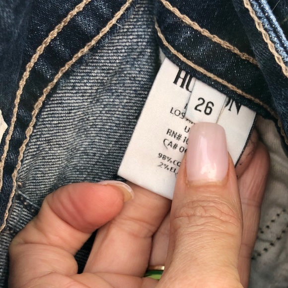 Hudson Deep Indigo Wash Classic Flap Pocket Jeans - Picture 3 of 9